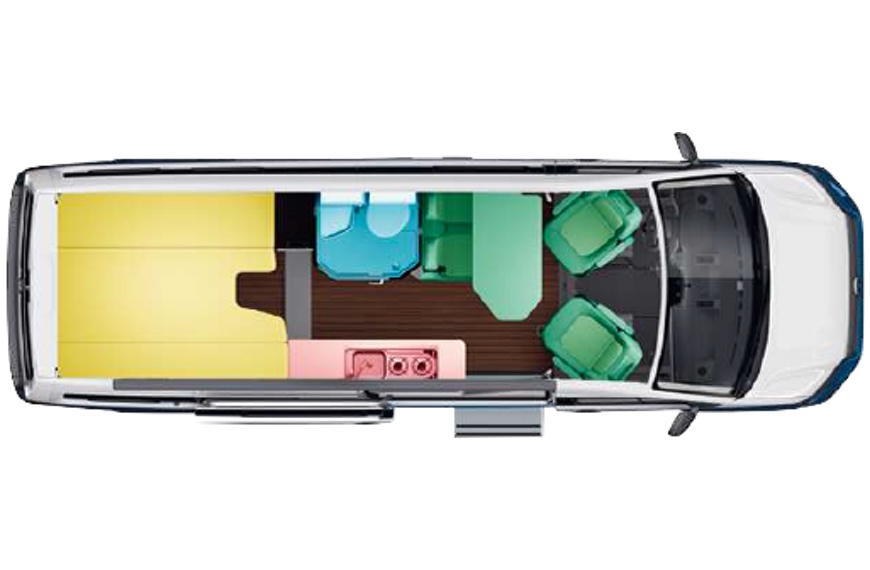 vw_grand_california-grundriss Grundriss Draufsicht Wohnmobil Knaus Sky I