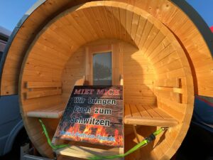 Entdecken Sie Entspannung und Wohlbefinden in Salzhausen: Unsere Fass-Sauna wartet auf Euch